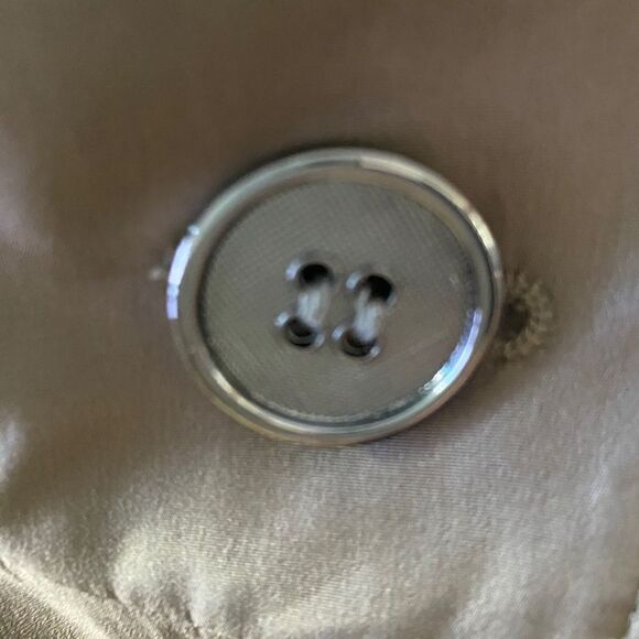 𝅺novelti Trench Metallic Jewel tone Dressy Coat Sz 6 - Picture 7 of 13